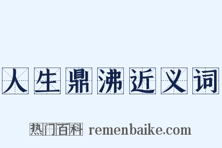 人生鼎沸近义词是什么意思的图片